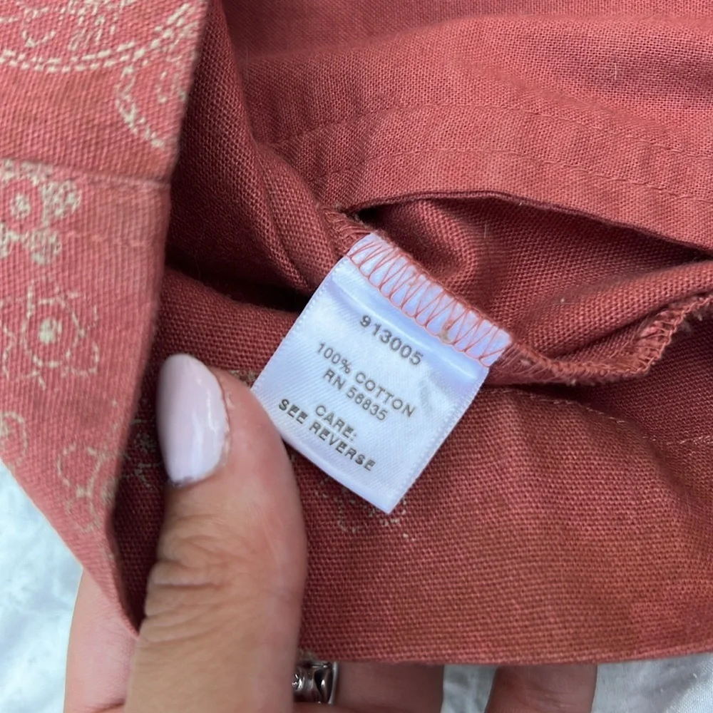 Cabela's Rust Paisley Button-Down Jacket - Picture 5 of 5